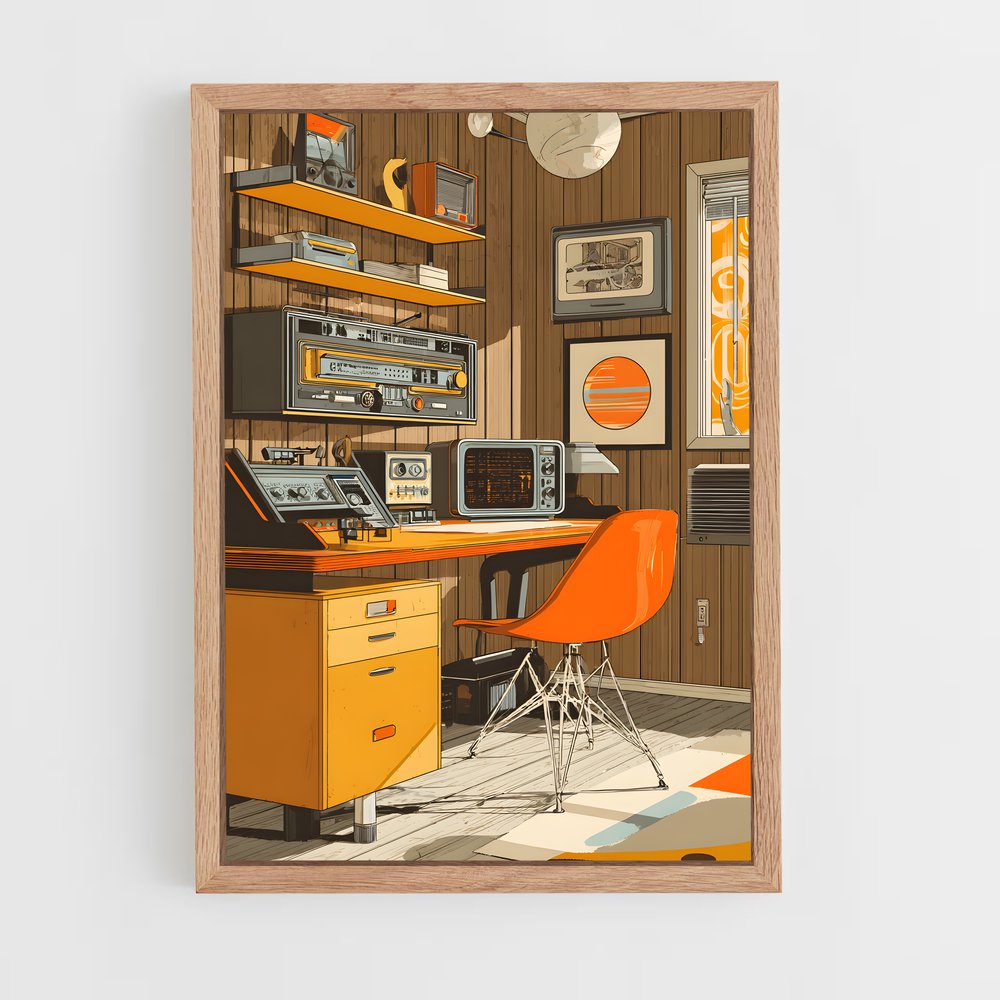 Poster Nostalgie Télévisée – affiche Espace rétro (vue 4)